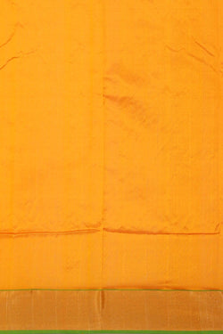 Image of Chanderi Silk Haldi Yellow Saree