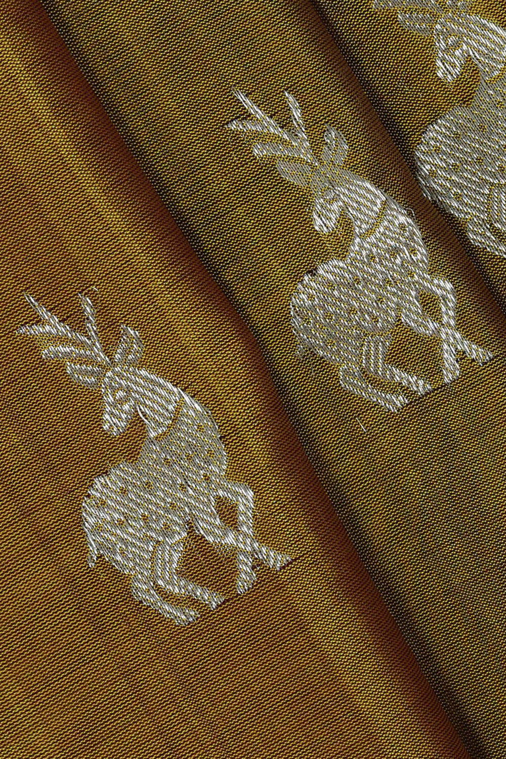 Image of Venkatagiri Silk Mehndi Green Saree