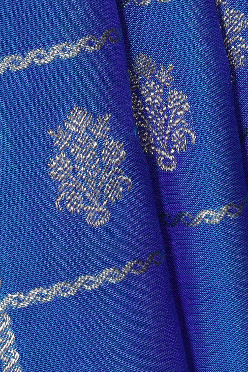 Image of Venkatagiri Silk Ocean Blue Saree