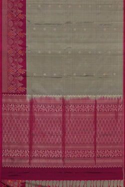Image of Grey Silk Saree