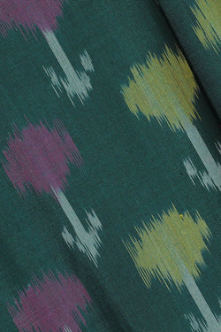 Image of Teal Green Silk Saree