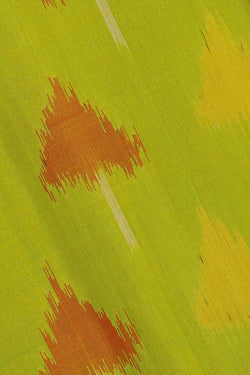 Image of Parrot Green Silk Saree