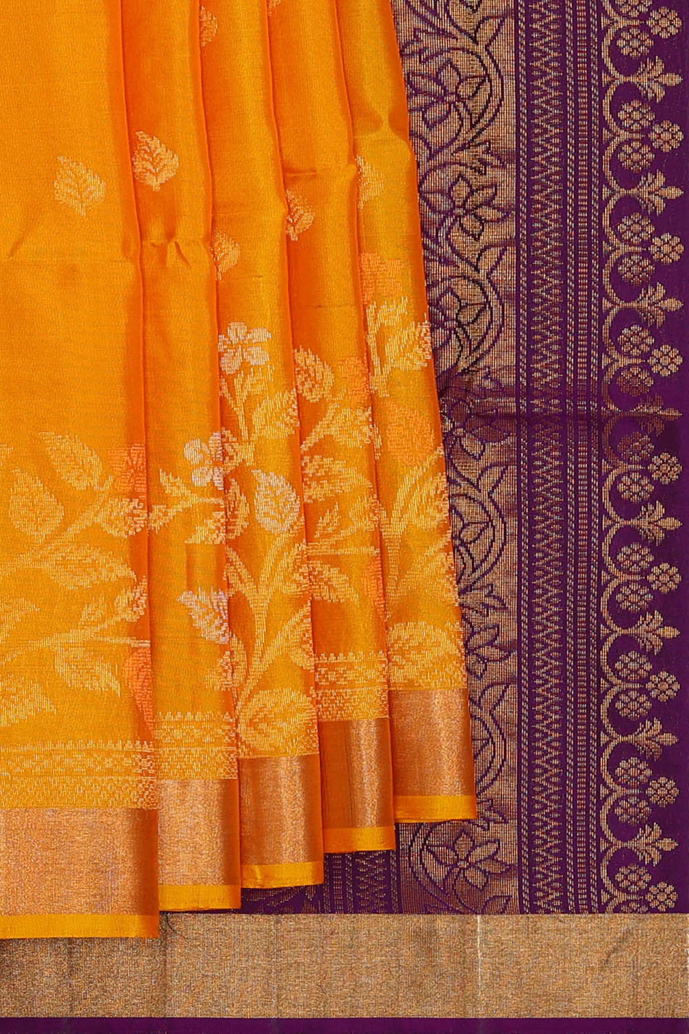 Image of Haldi Yellow Silk Saree
