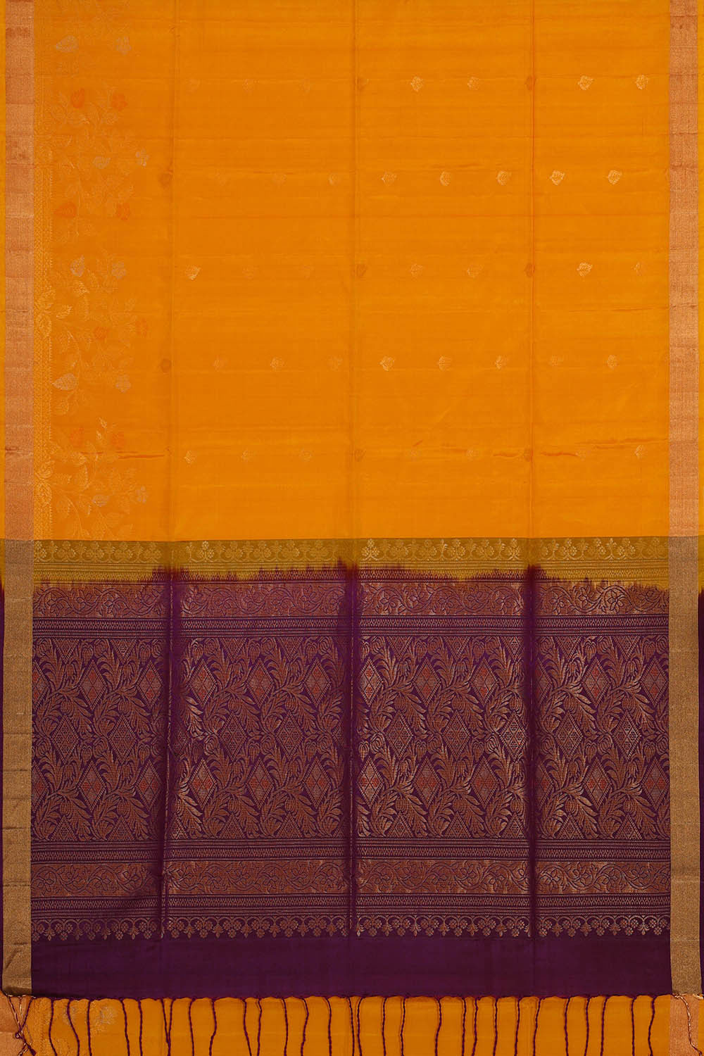 Image of Haldi Yellow Silk Saree