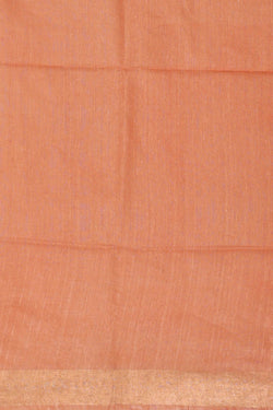 Image of Tussar Grey Embroidered Saree