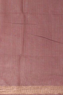 Image of Tussar Golden Cream Embroidered Saree