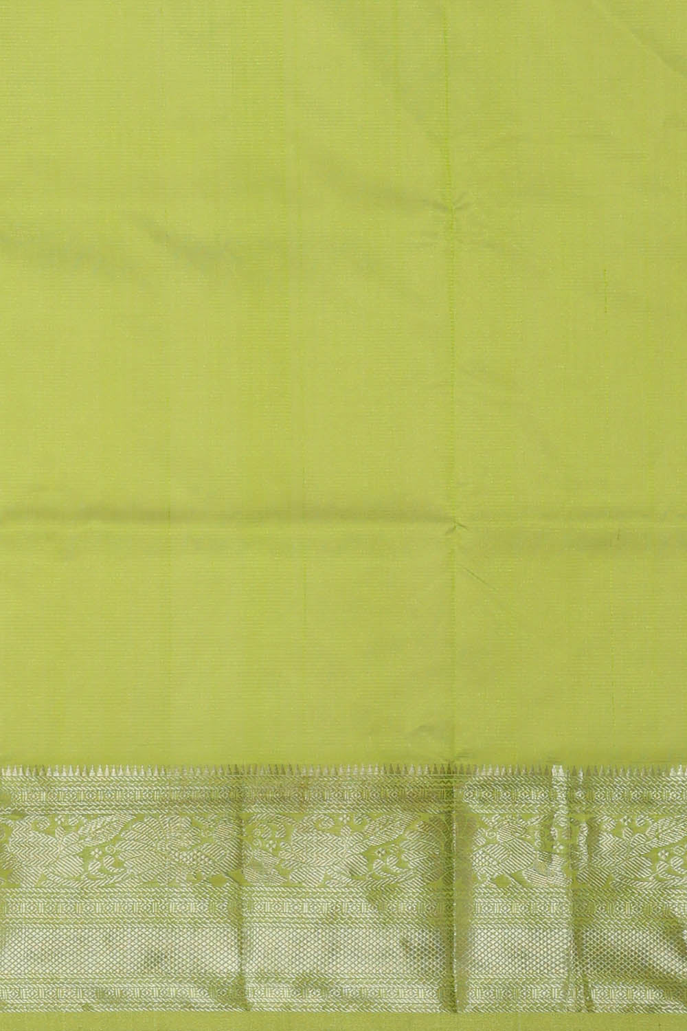 Image of Kuppadam Cotton Silk Green Saree