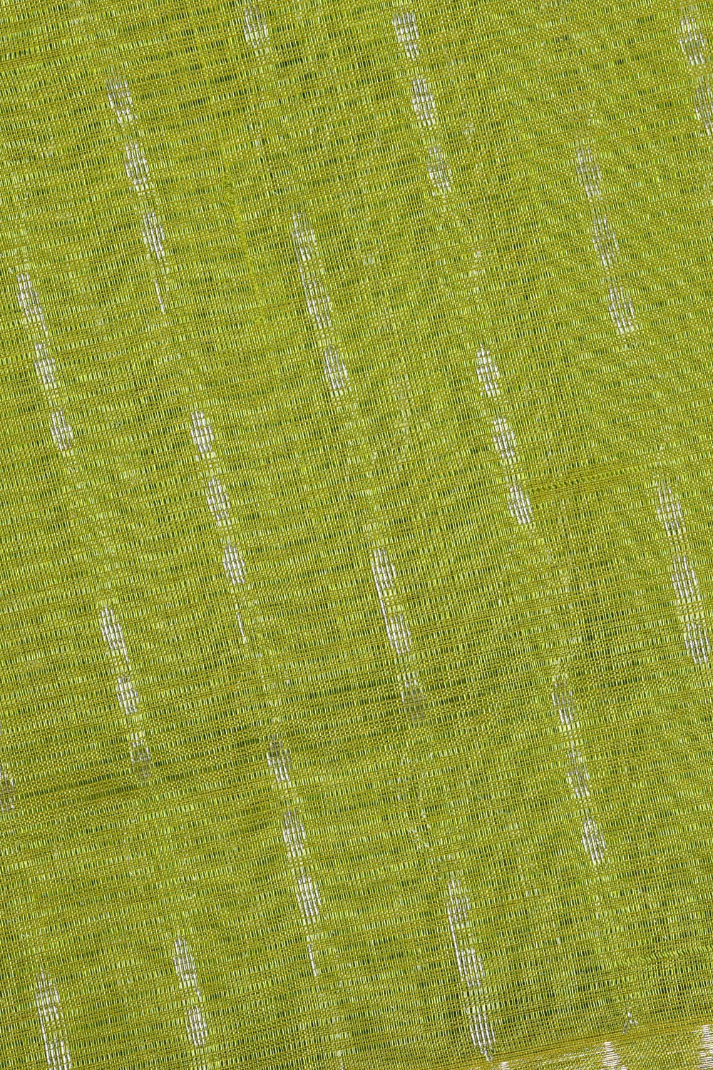 Image of Kuppadam Cotton Silk Green Saree