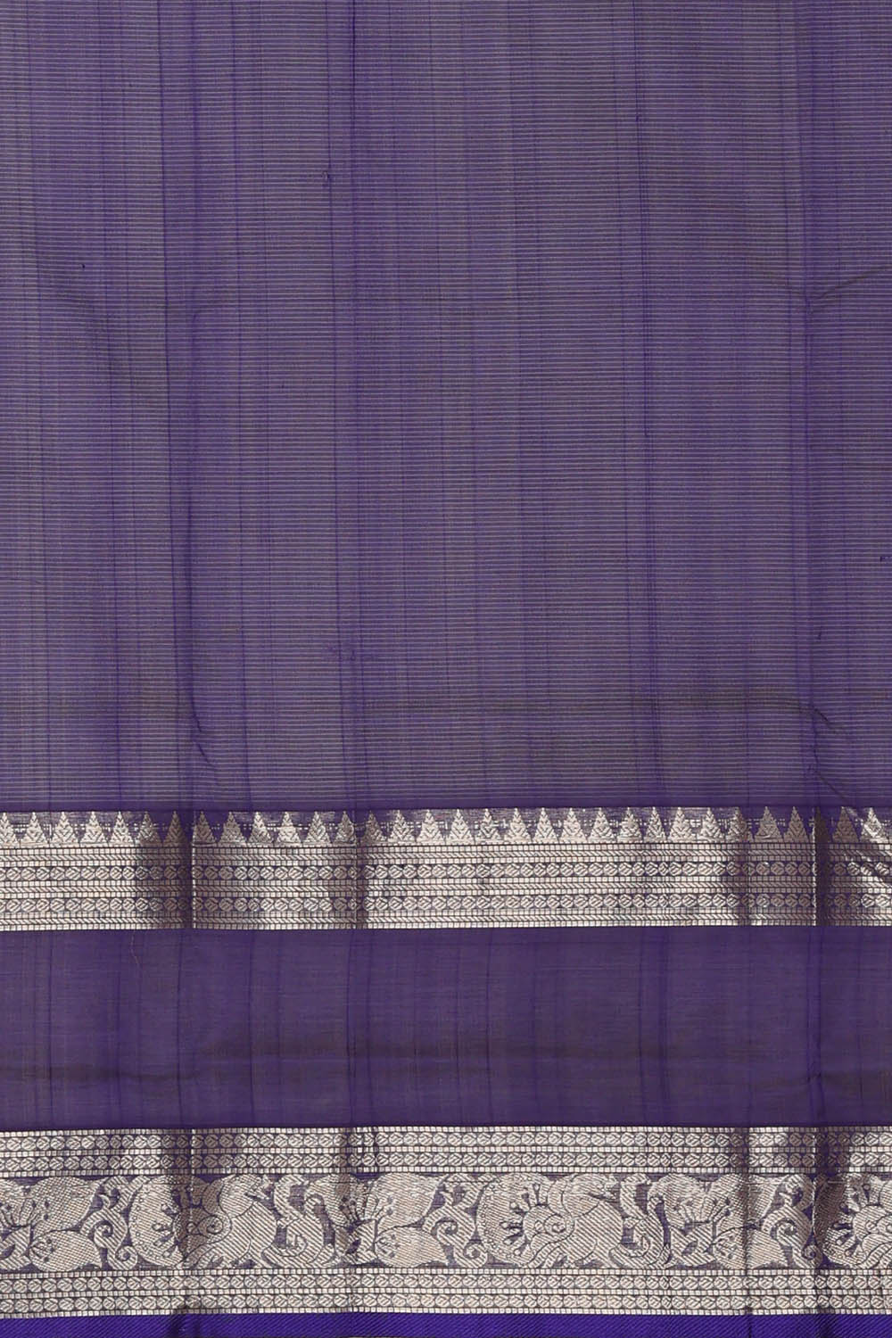 Image of Kuppadam Cotton Silk Green Saree
