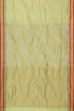 Image of Chanderi Silk Light Mint Green Saree