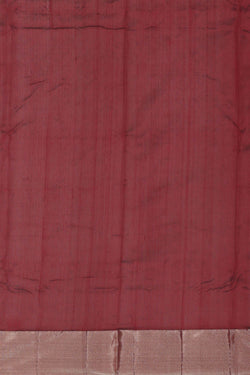 Image of Chanderi Silk Maroon Saree