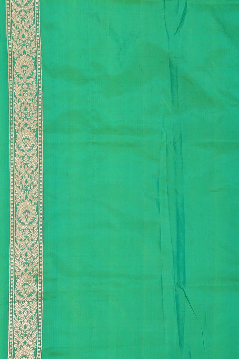 Image of Banarasi Silk Emerald Green Saree