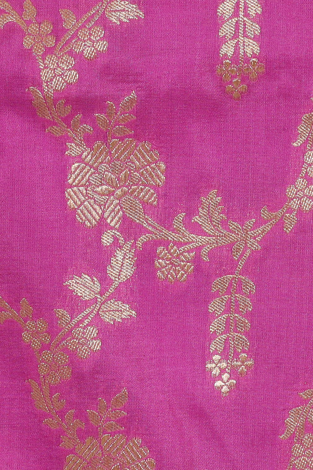 Image of Banarasi Silk Rose Pink Saree