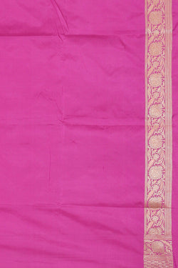 Image of Banarasi Silk Rose Pink Saree