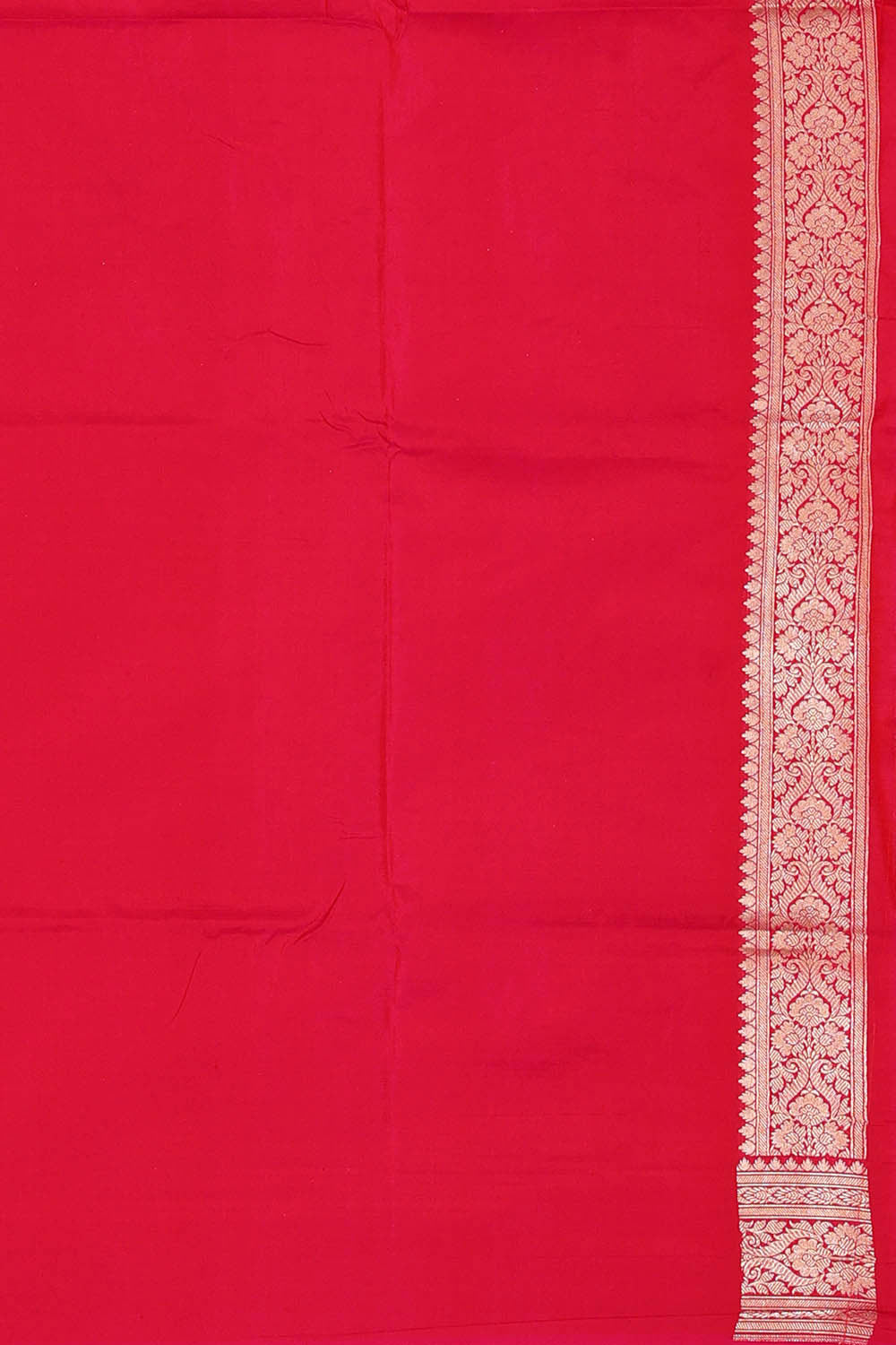 Image of Banarasi Silk Pinkish Red Saree