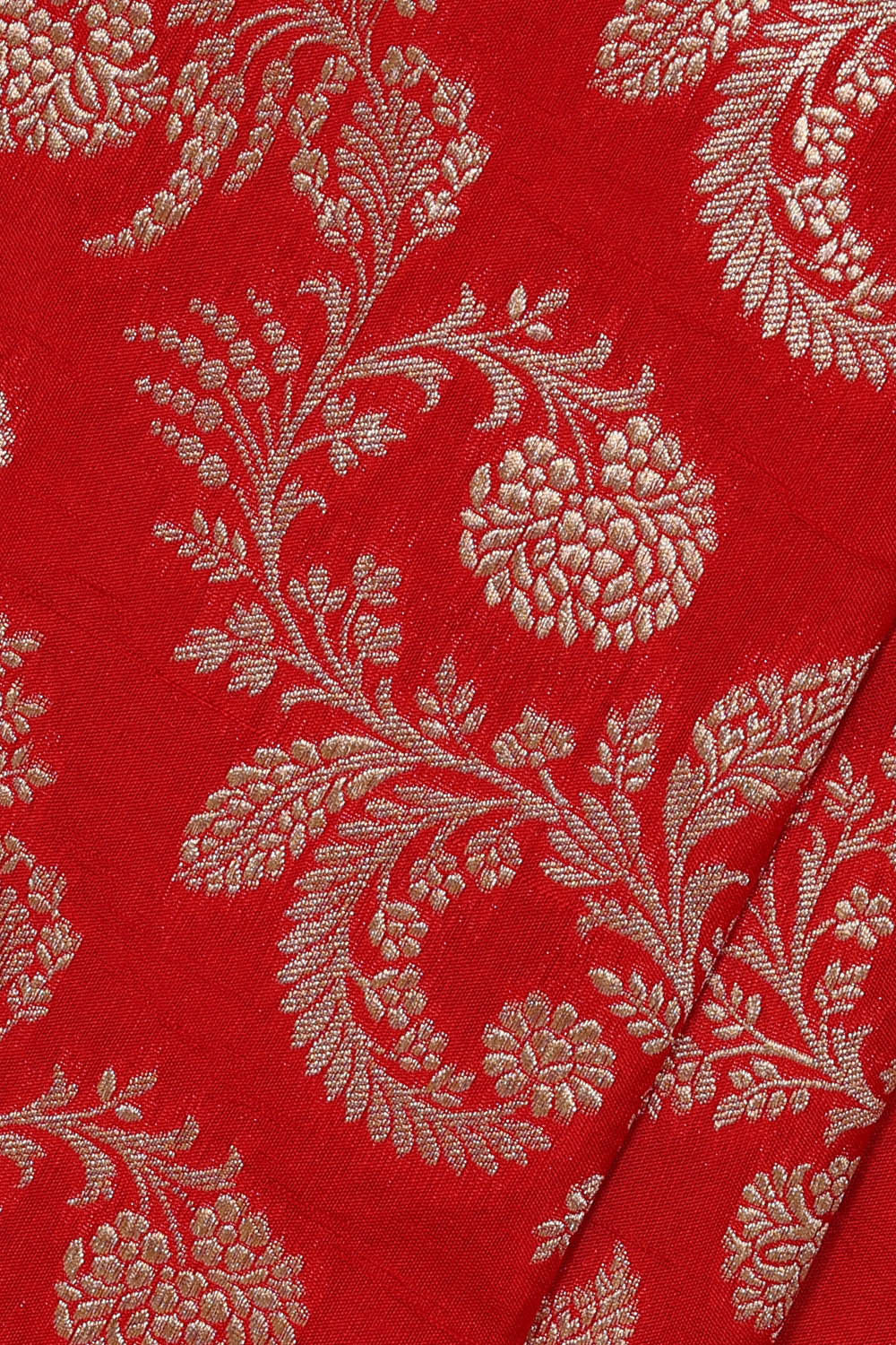 Image of Banarasi Silk Red Saree