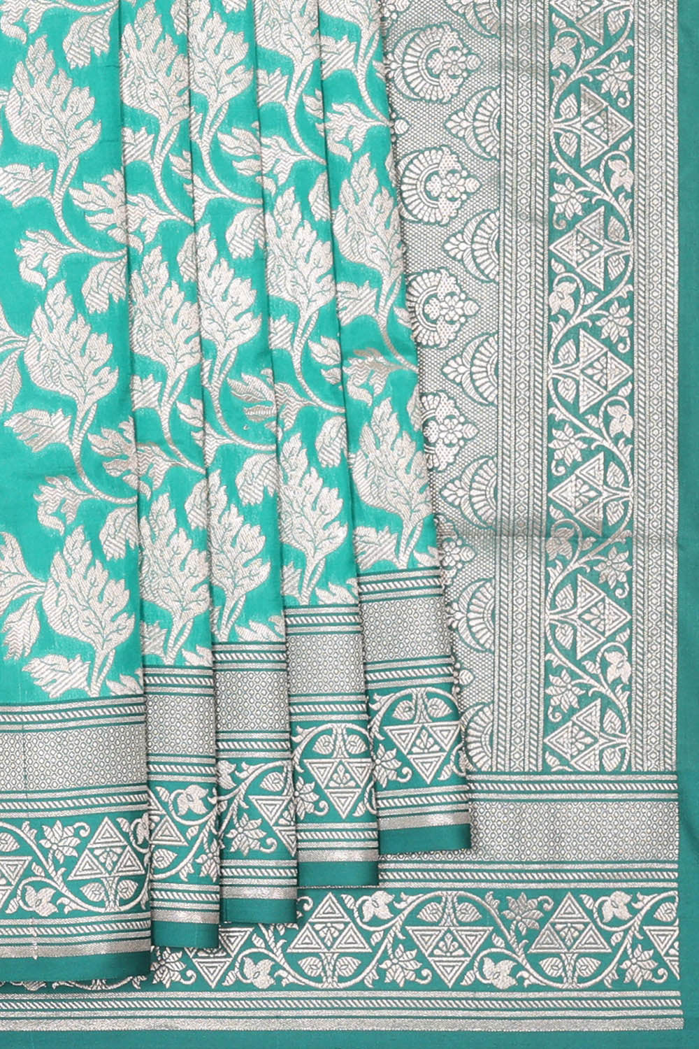 Image of Banarasi Silk Sea Green Saree