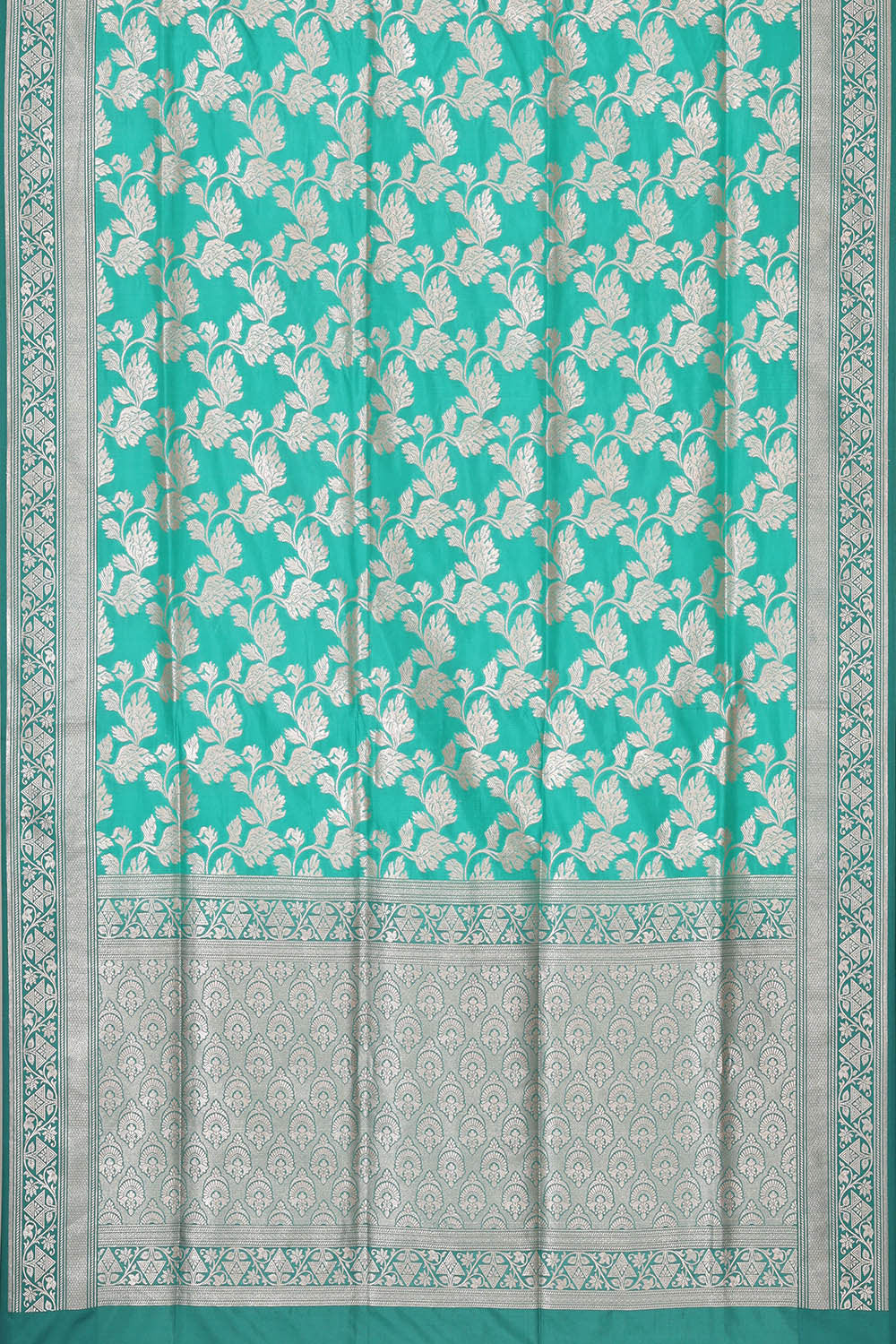 Image of Banarasi Silk Sea Green Saree