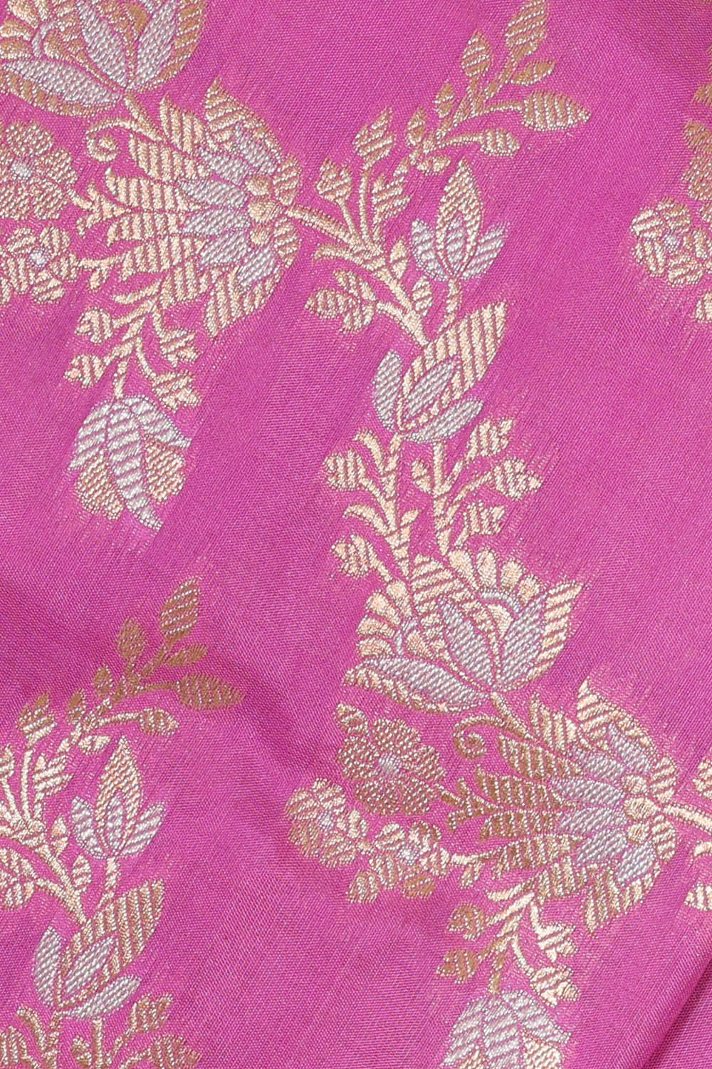 Image of Banarasi Silk Pink Saree