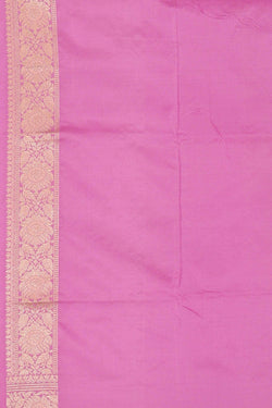 Image of Banarasi Silk Pink Saree
