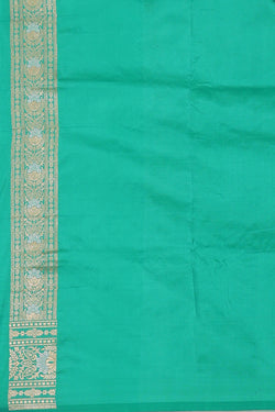 Image of Banarasi Silk Sea Green Saree