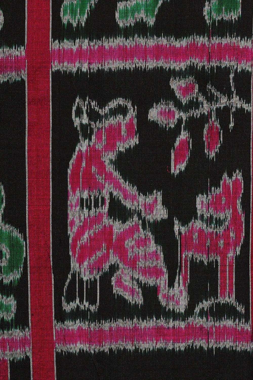 Image of Black Sambalpuri Silk Saree