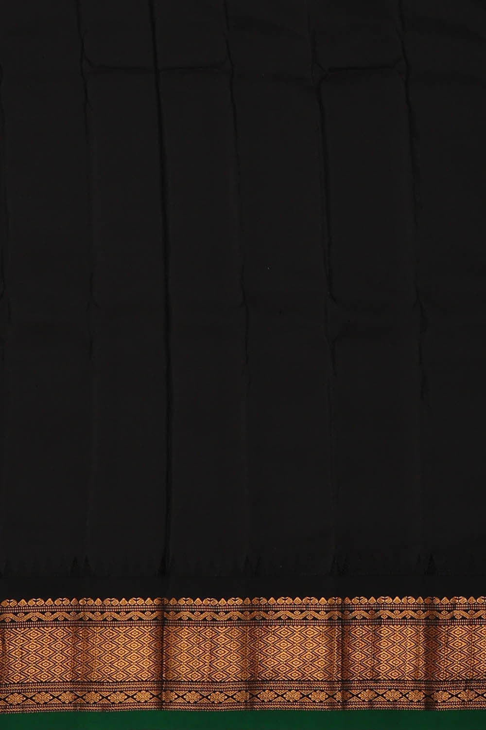 Image of Gadwal Silk Jade Green Saree