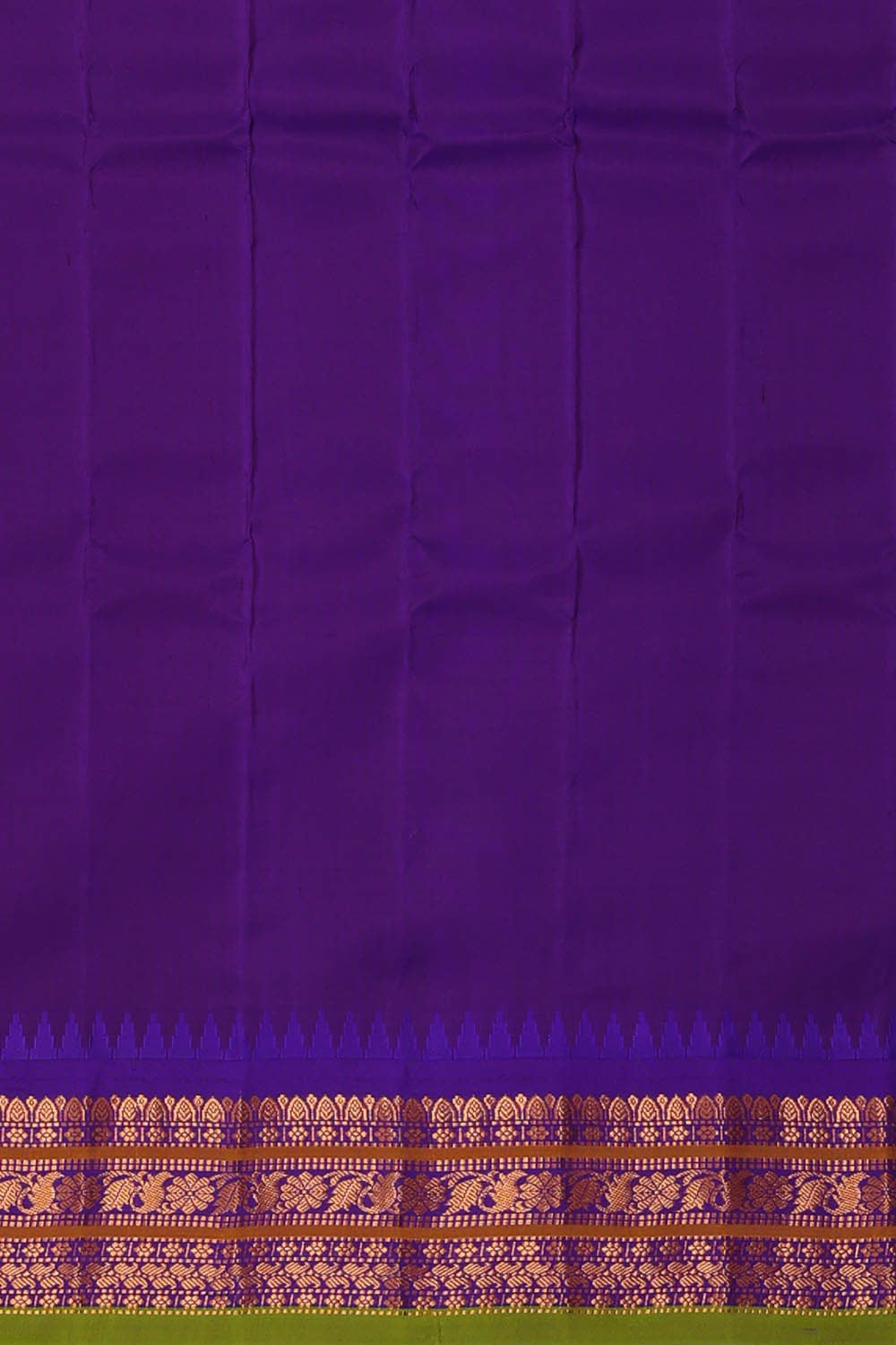 Image of Gadwal Silk Grey Saree