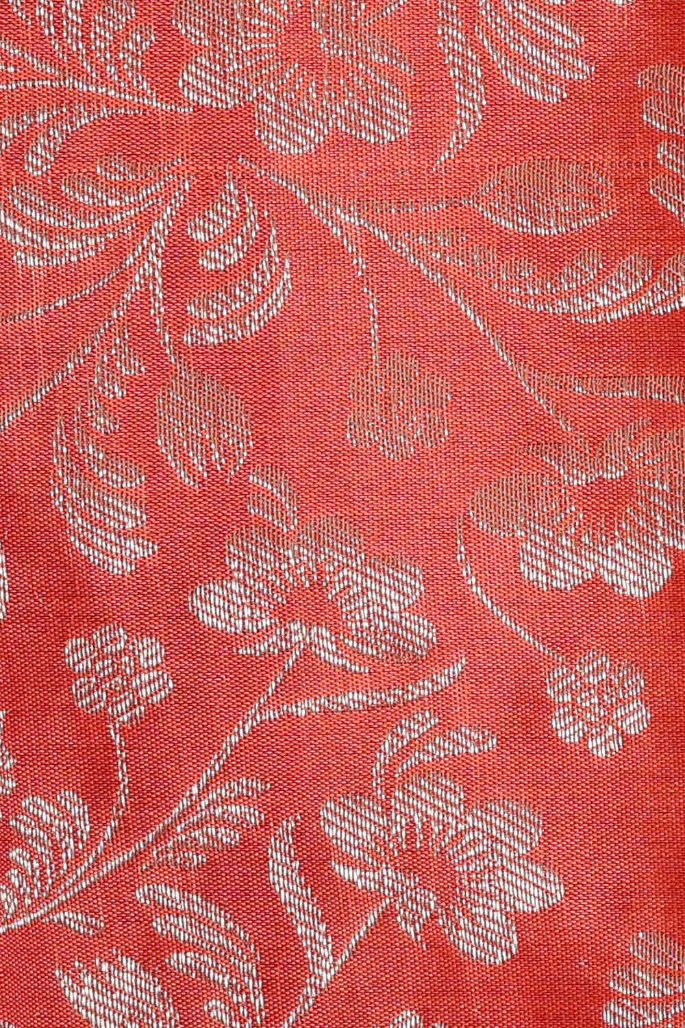 Kanchipattu Dark Peach Brocade Saree