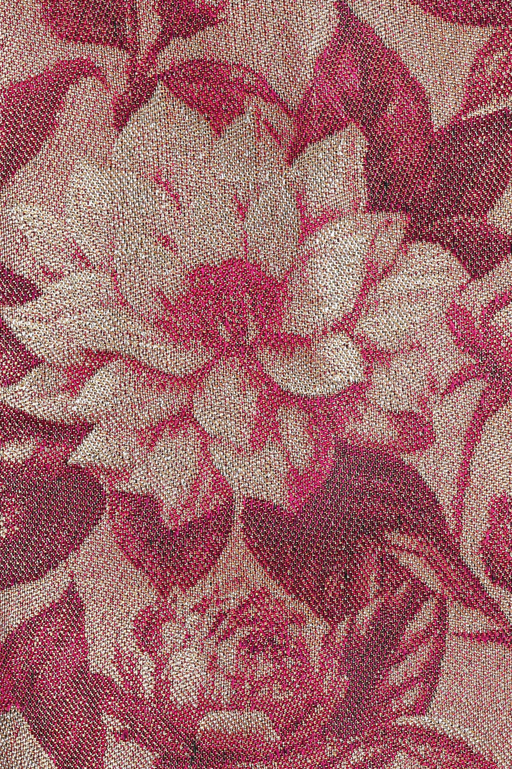 Image of Kanchipattu Magenta Red Tissue Brocade Saree