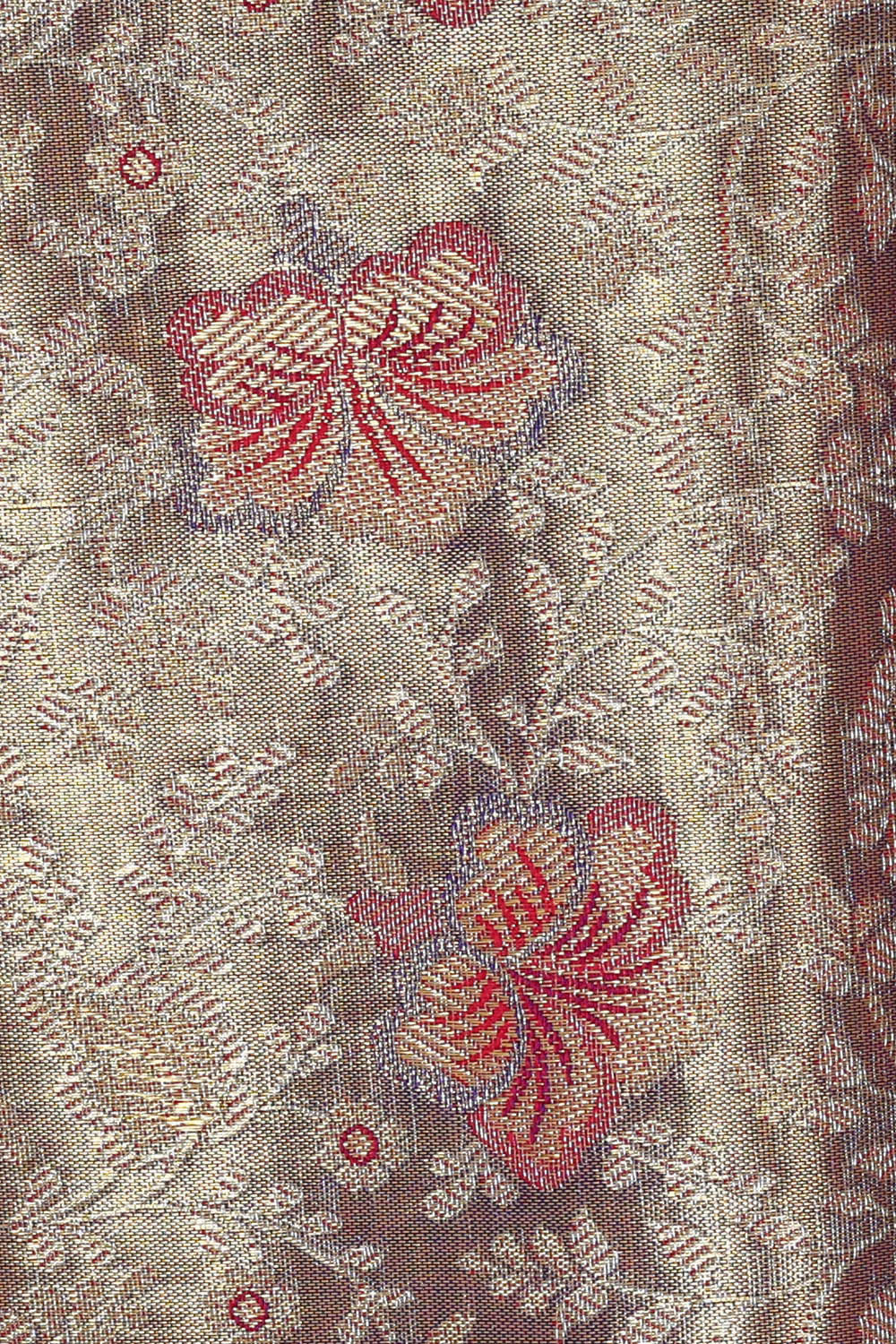 Image of Kanchipattu Silver Purple Tissue Brocade Saree