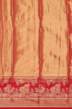 Image of Kanchipattu Silver Purple Tissue Brocade Saree