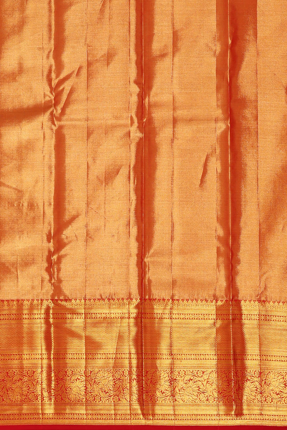 Kanchipattu Golden Blue Tissue Brocade Saree