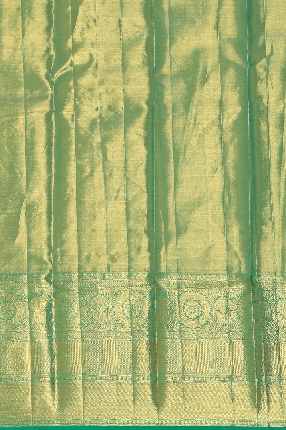 Image of Kanchipattu Orange Tissue Brocade Saree