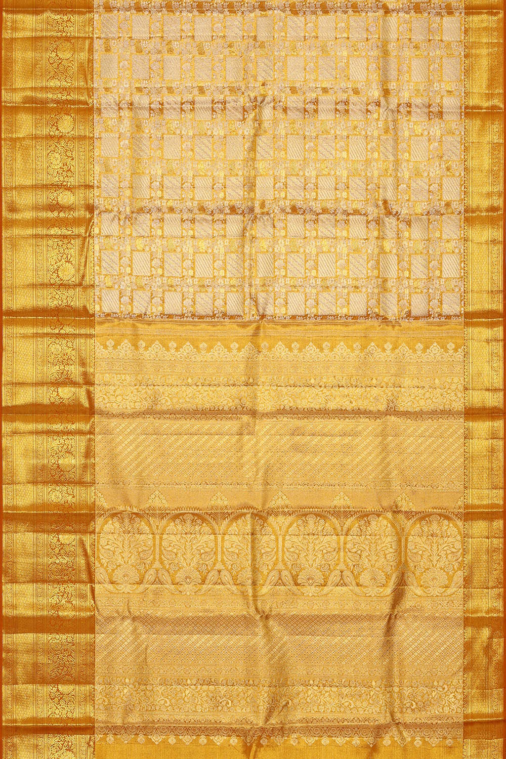 Image of Kanchipattu Gold Tissue Brocade Saree
