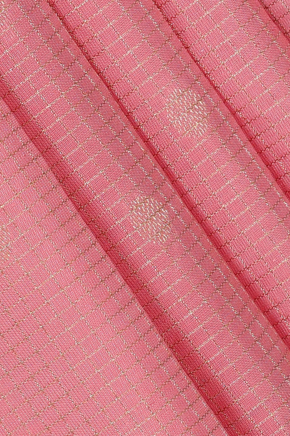 Image of Kanchipattu Peach Pink Brocade Saree