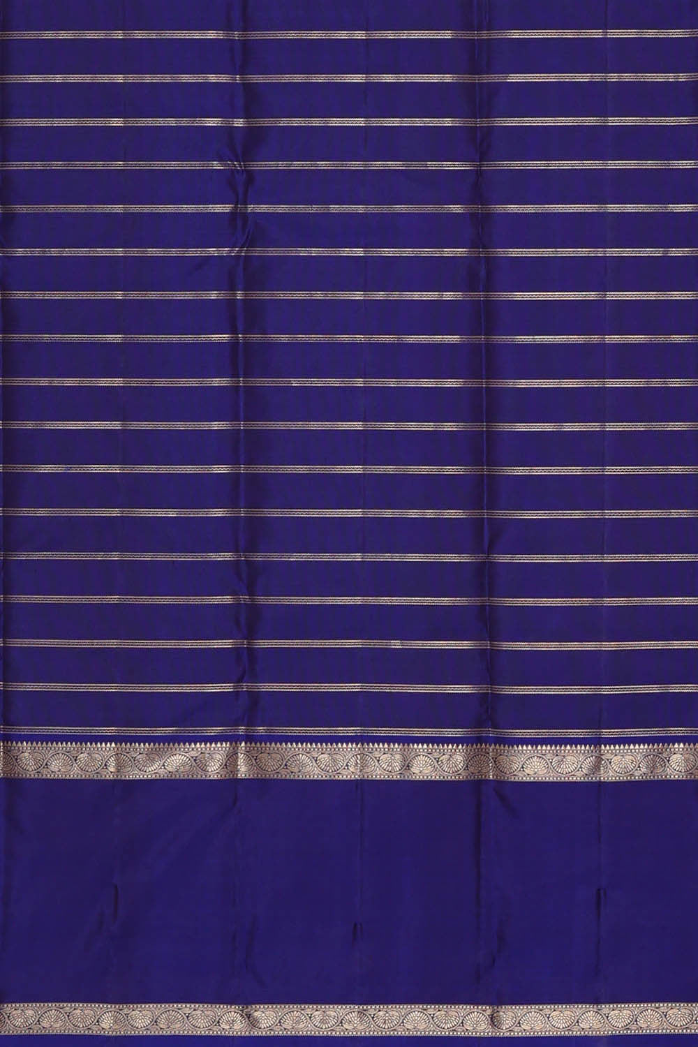 Kanchipattu Teal Blue Brocade Saree