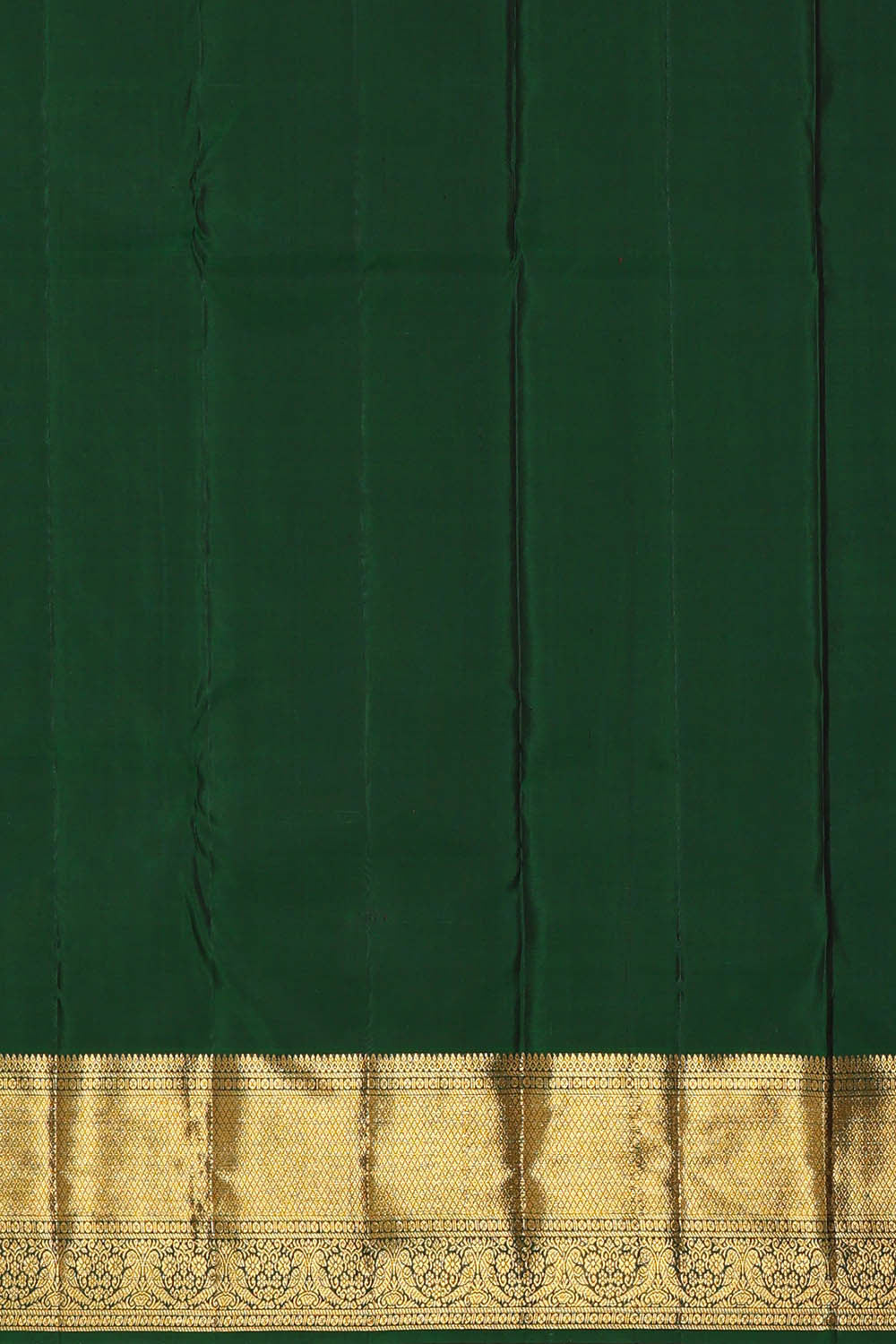 Image of Kanchipattu Bottle Green Brocade Saree