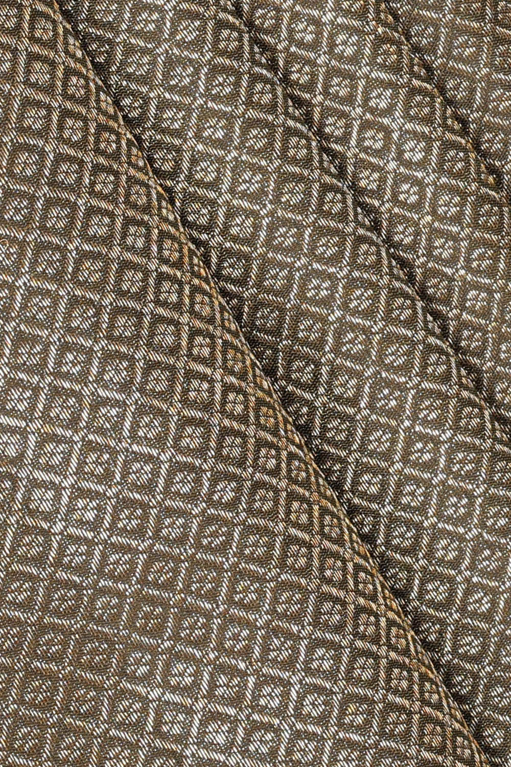 Image of Kanchipattu Mehndi Green Brocade Saree