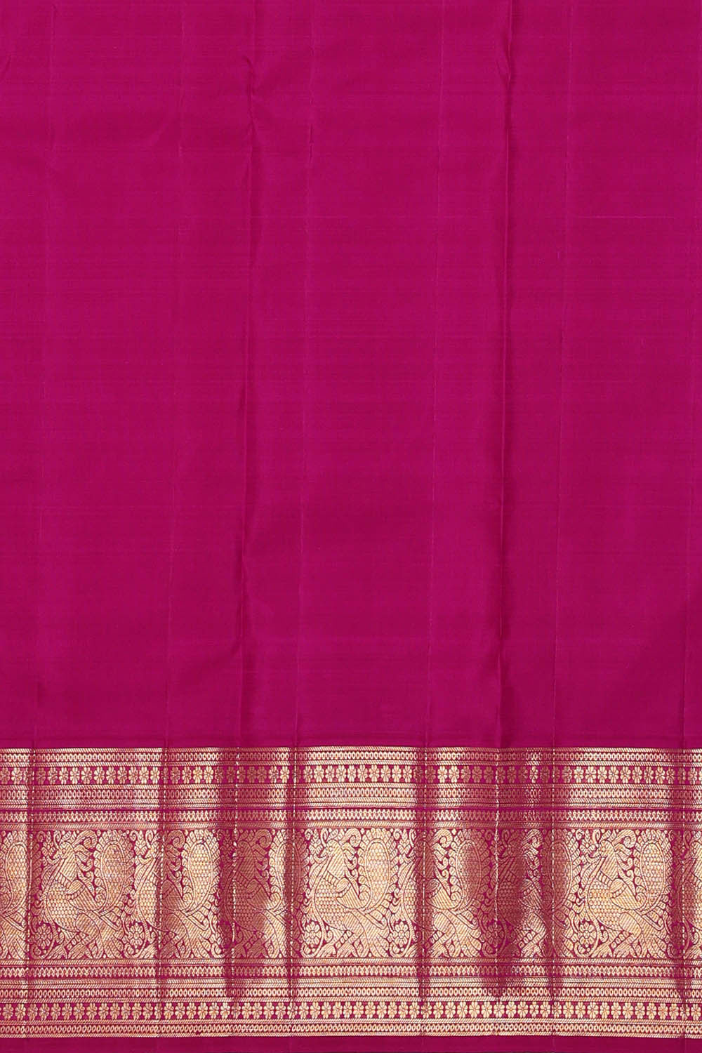 Image of Kanchipattu Sea Blue Brocade Saree