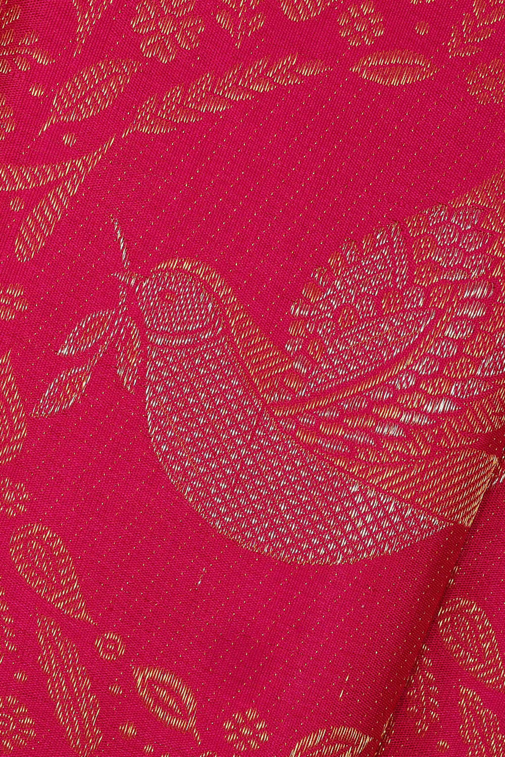 Kanchipattu Rani Pink Brocade Saree