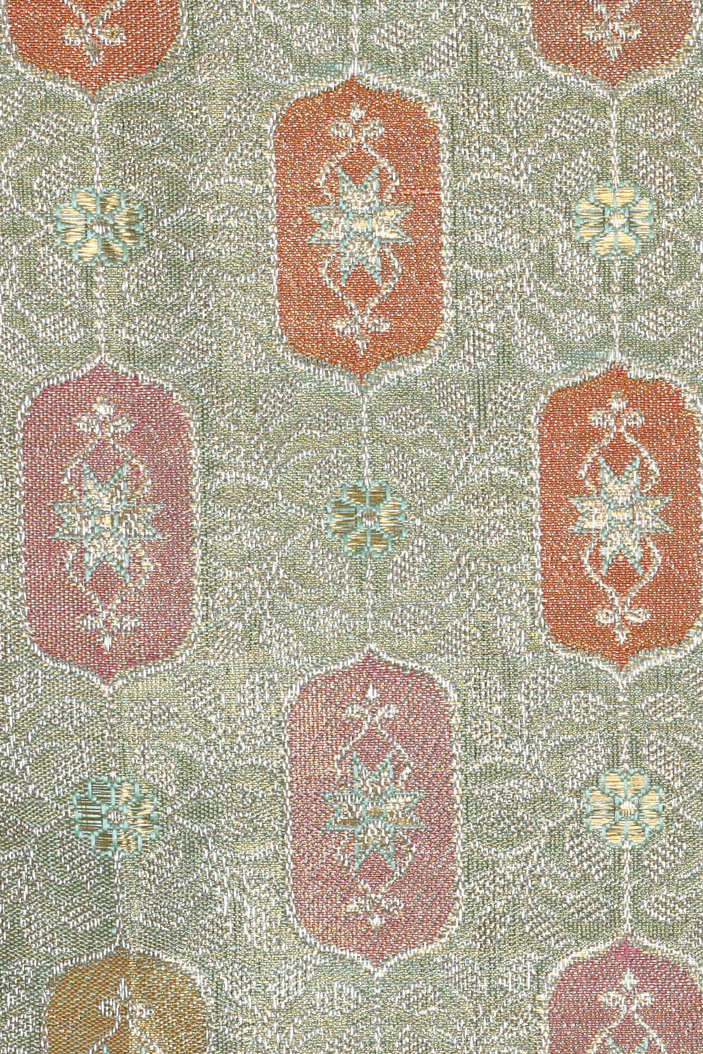 Image of Kanchipattu Golden Blue Tissue Brocade Saree