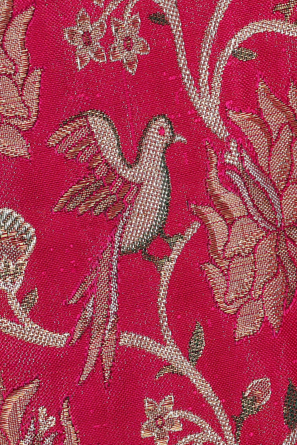 Image of Kanchipattu Rani Pink Brocade Saree
