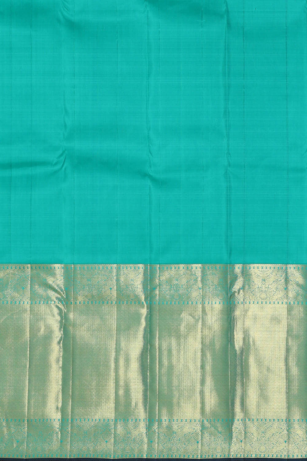 Kanchipattu Turquoise Blue Brocade Saree