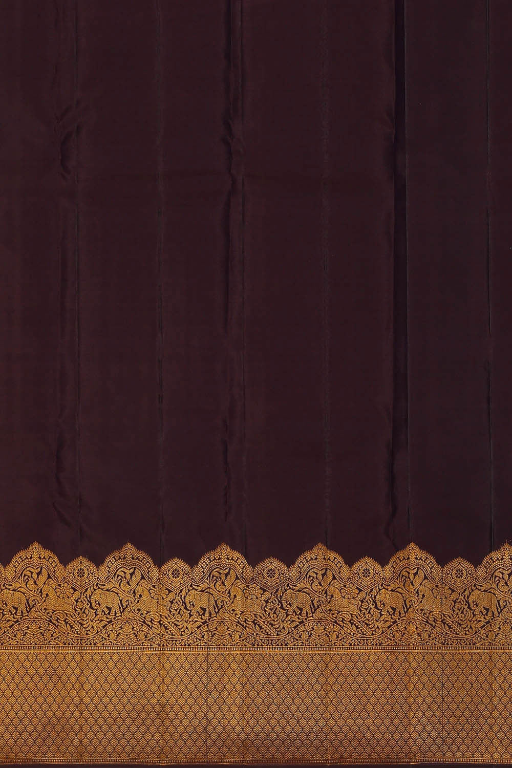 Image of Kanchipattu Maroon Brocade Saree