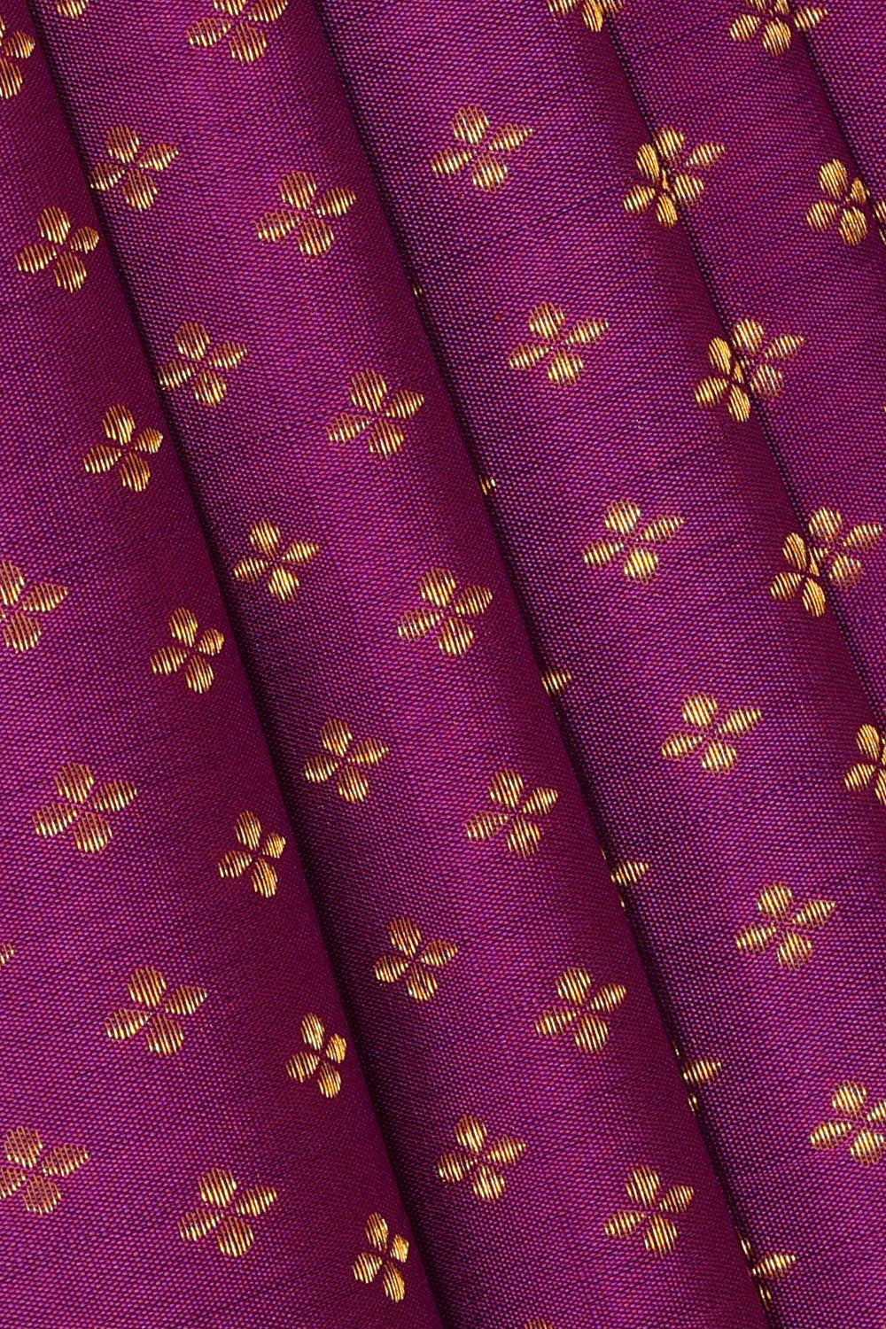 Image of Kanchipattu Magenta Purple Brocade Saree