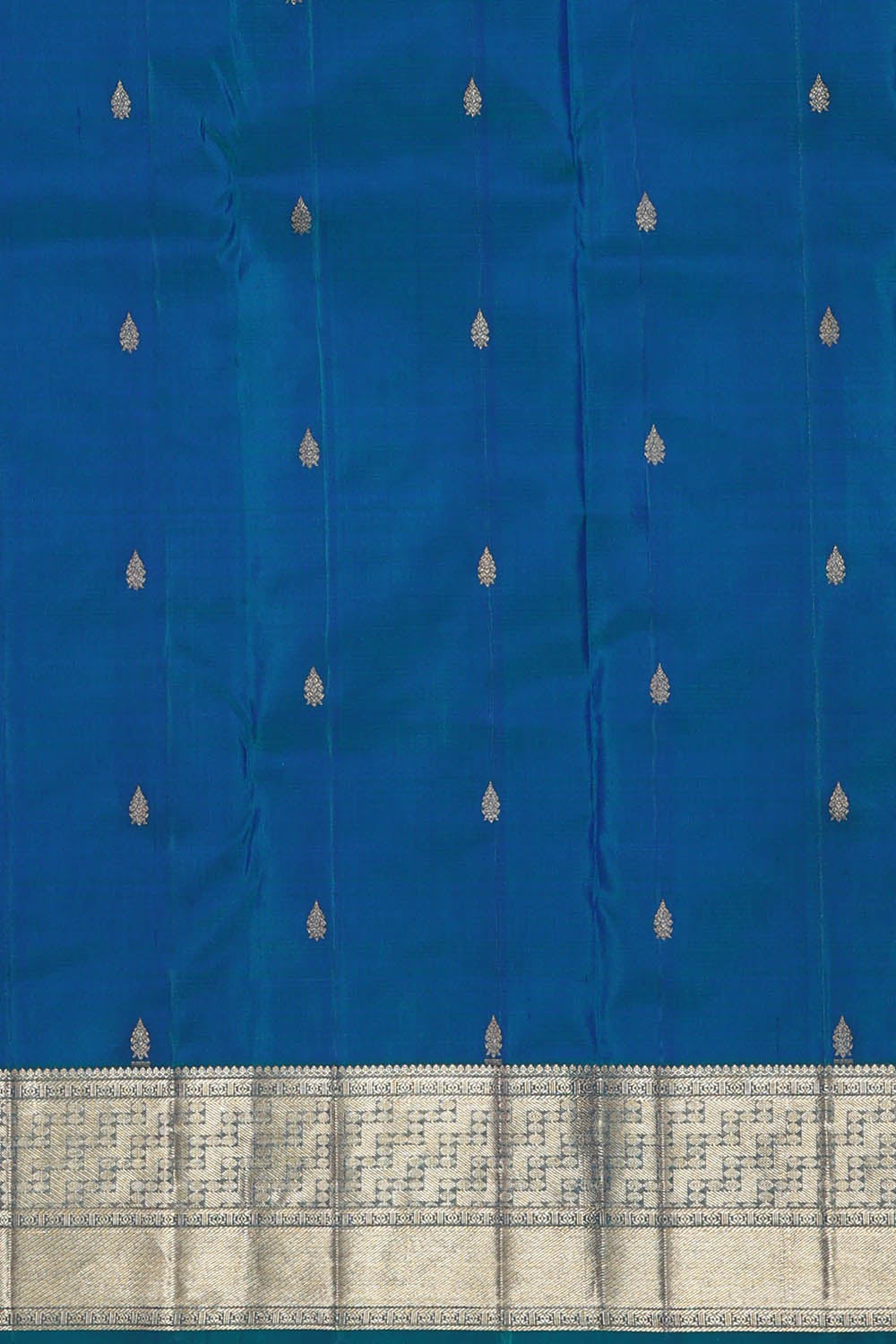 Image of Blue Kanchipattu Brocade Saree