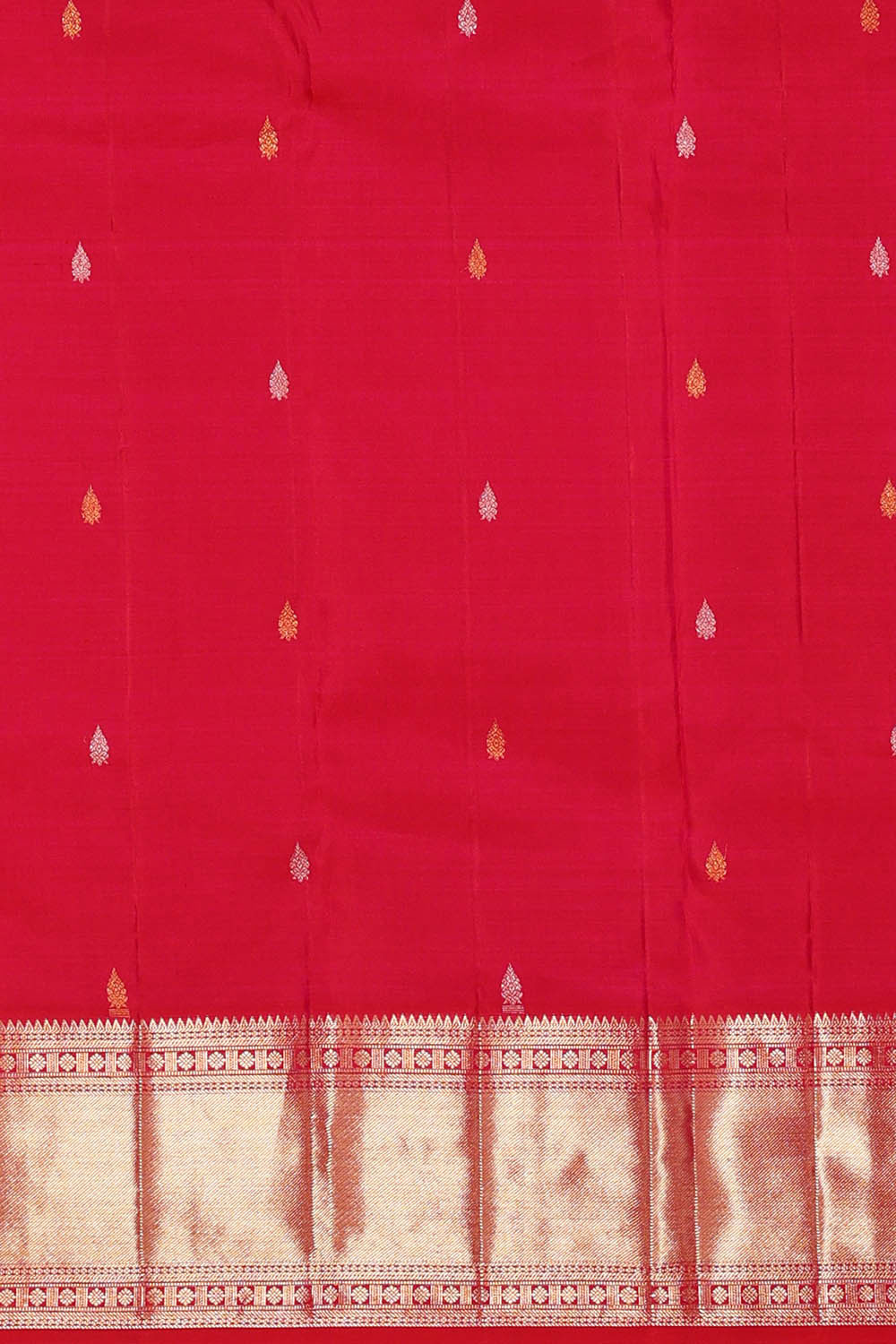Kanchipattu Red Brocade Saree