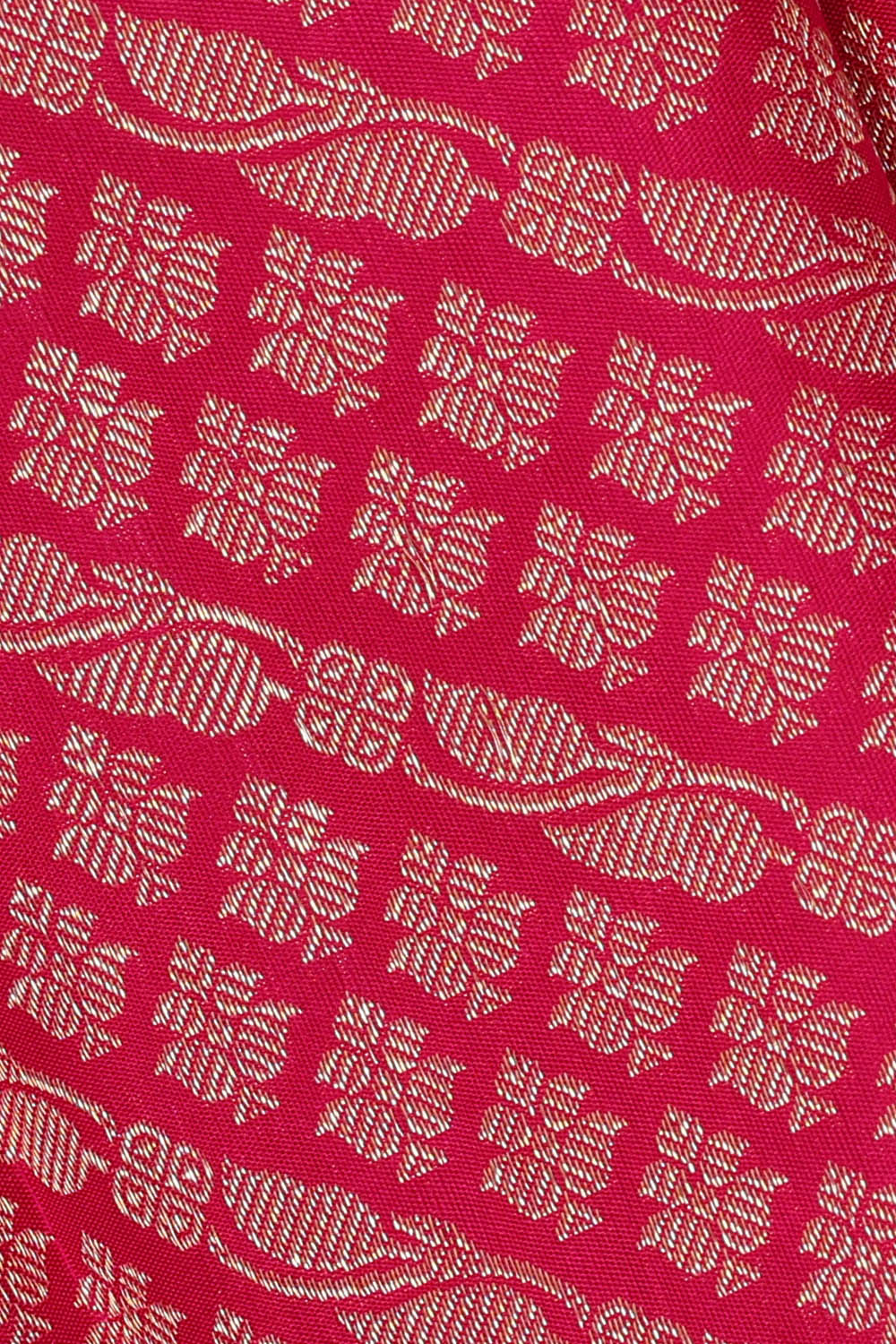 Image of Red Kanchipattu Brocade Saree