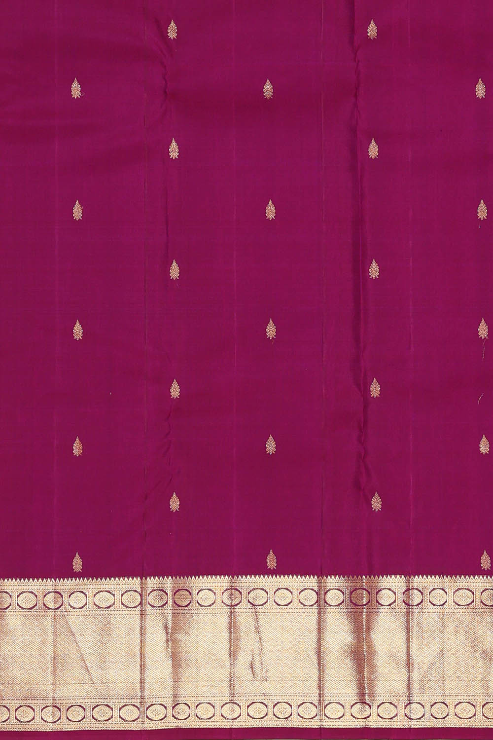 Image of Magenta-Purple Kanchipattu Brocade Saree